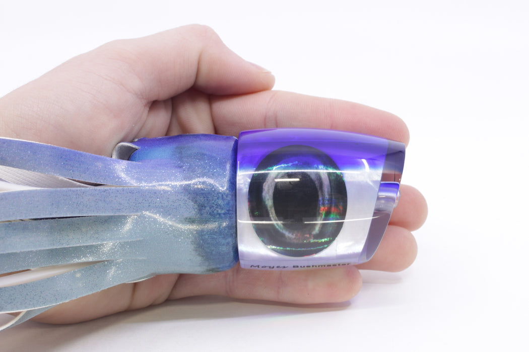 Moyes Lures White MOP Blue Back Bushmaster 12" 7.5oz Fire Tailz Vinyl Aku Revisited