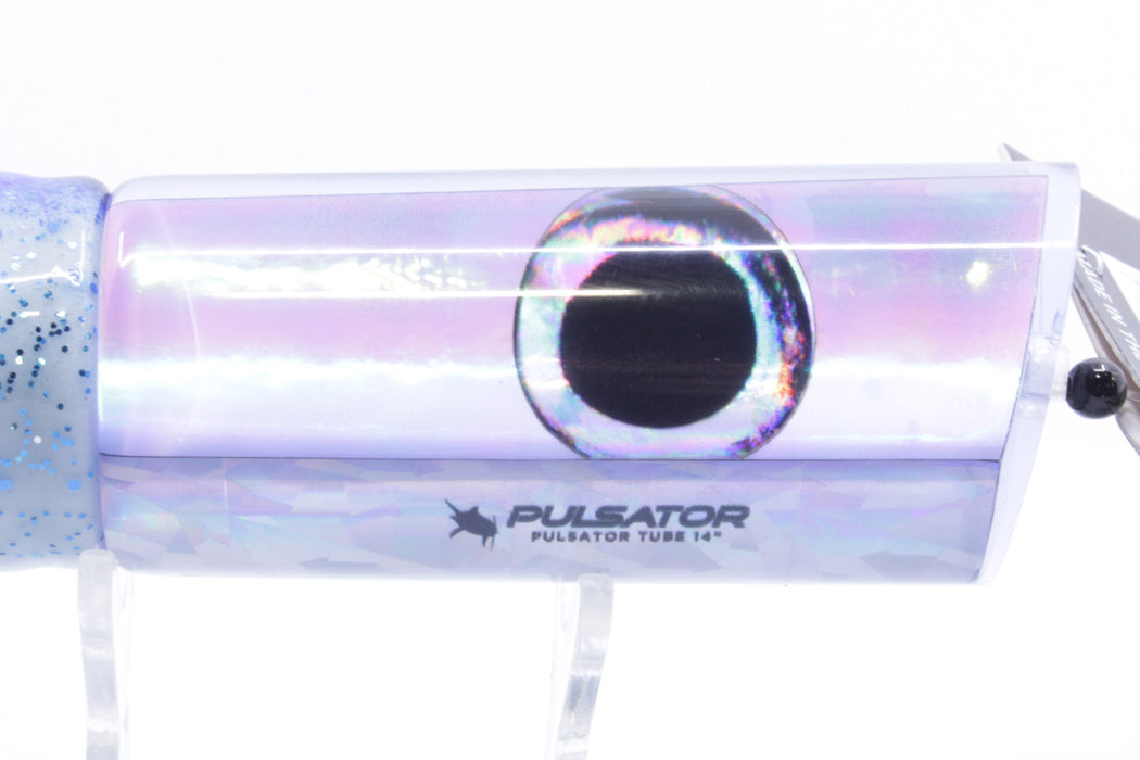 Pulsator Lures Ice Rainbow Taxi Eyes Tube 14" 9oz Skirted Black-Blue-White