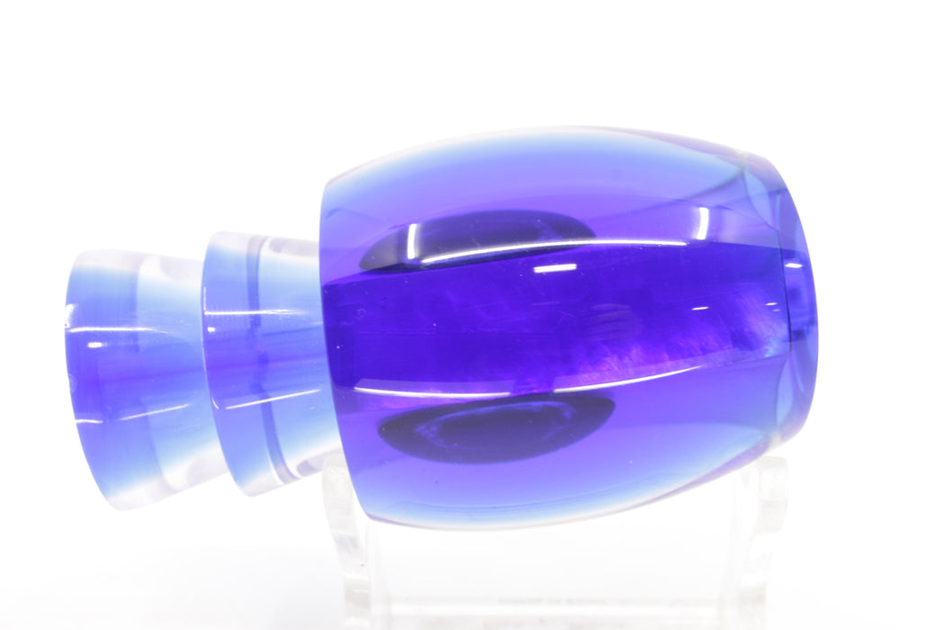 Moyes Lures White MOP Blue Back Taxi Eyes Blaster 12" 4oz