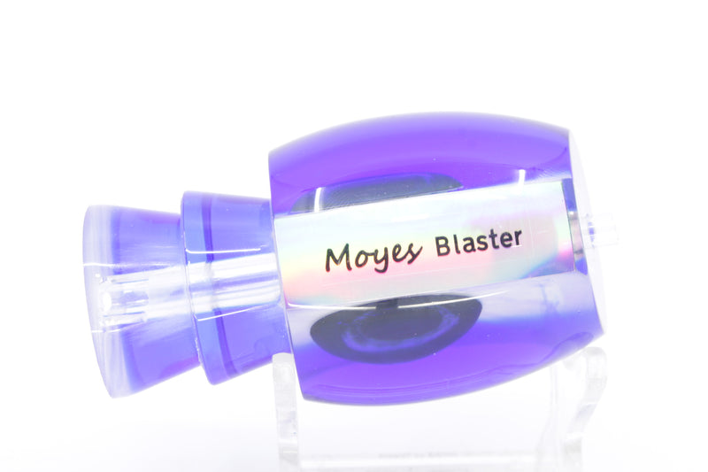 Moyes Lures White MOP Blue Back Taxi Eyes Blaster 12" 4oz