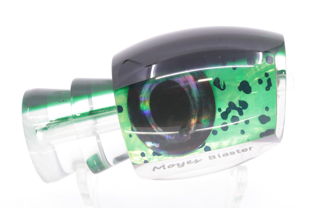 Moyes Lures Mahi MOP Dark Green Back Taxi Eyes Blaster 12" 4oz