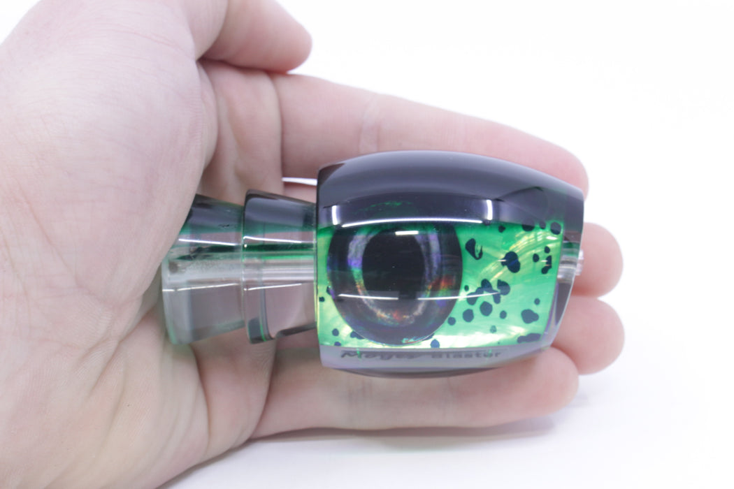 Moyes Lures Mahi MOP Dark Green Back Taxi Eyes Blaster 12" 4oz