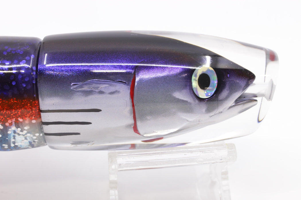 JB Signature Lures Skipjack Deep Purple Back Large Plunger 12" 9oz Skirted EZ-K