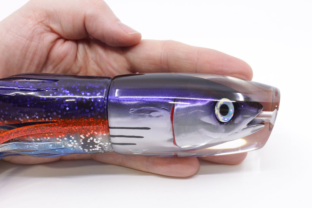 JB Signature Lures Skipjack Deep Purple Back Large Plunger 12" 9oz Skirted EZ-K