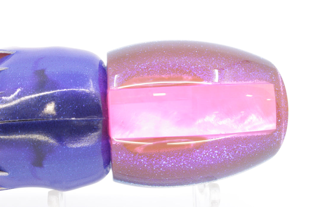 Moyes Lures White MOP Pink-Blue Back Taxi Eyes Medium Blaster 12" 6oz FT Vinyl Blue Dream