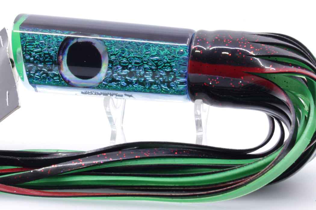 Pulsator Lures Blue-Green Dragon Skin #2 Tube 14" 9oz Skirted Black/Green