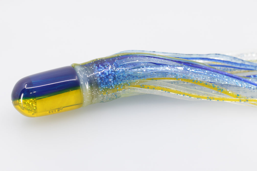 Marlin Magic Yellow MOP Dark Blue Back Ahi Pussy Bullet 7" 4oz Skirted