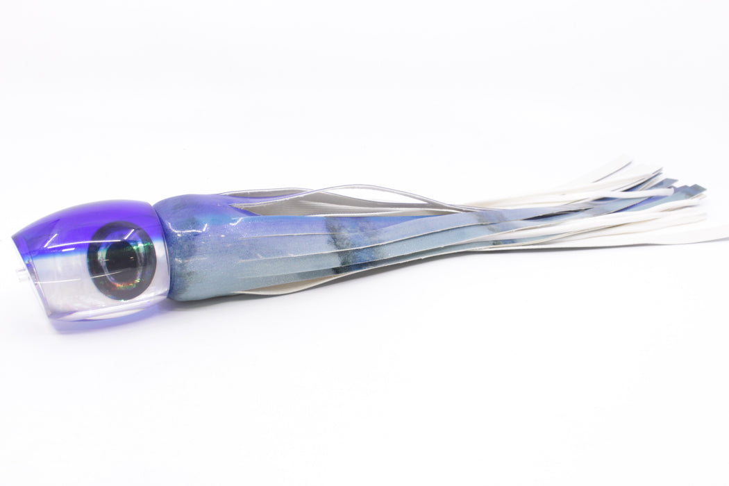 Moyes Lures White MOP Blue Back Taxi Eyes Medium Blaster 12" 6oz FT Vinyl Aku Revisited
