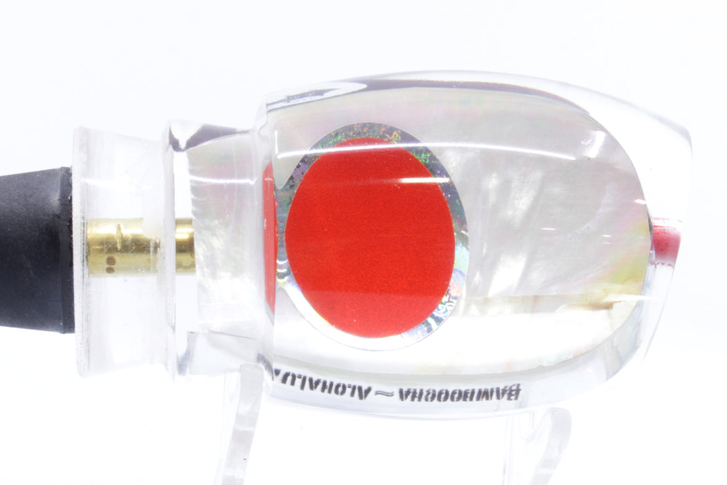 Aloha Lures White MOP Red Eyes Bamboocha 12" 6.7oz