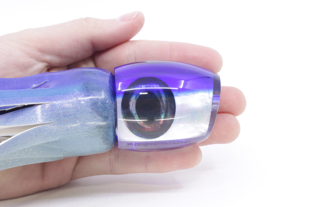 Moyes Lures White MOP Blue Back Taxi Eyes Medium Blaster 12" 6oz FT Vinyl Aku Revisited