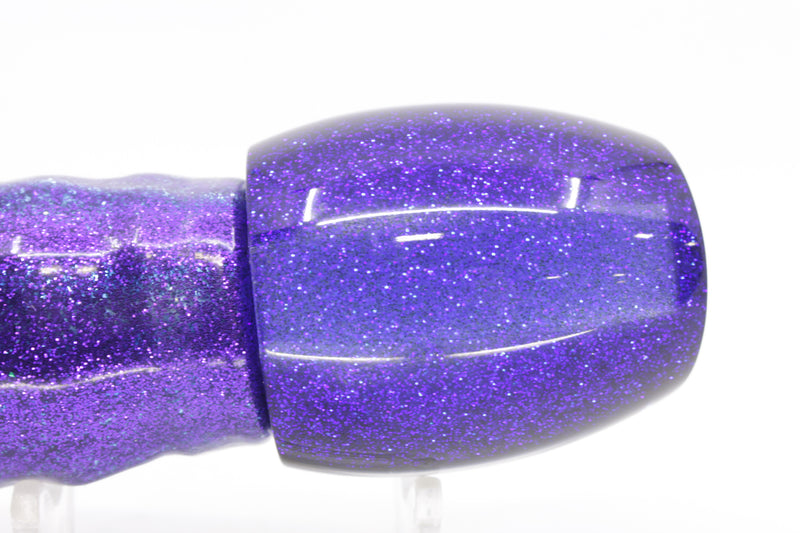 Moyes Lures Mirrored Blue-Black Back Taxi Eyes Medium Blaster 12" 6oz Skirted