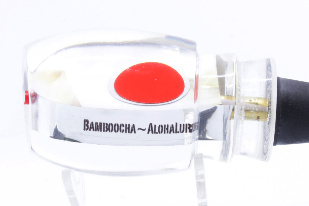 Aloha Lures White MOP Red Eyes Bamboocha 12" 6.7oz