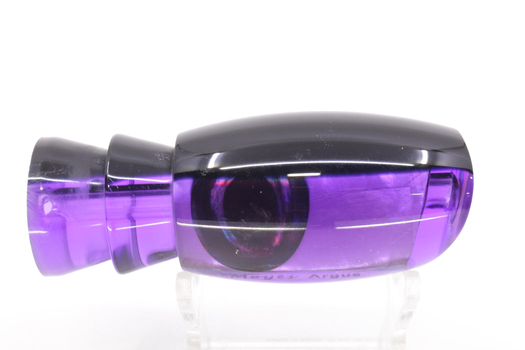 Moyes Lures Purple MOP Black Back Taxi Eyes Medium Argus 12" 3.5oz