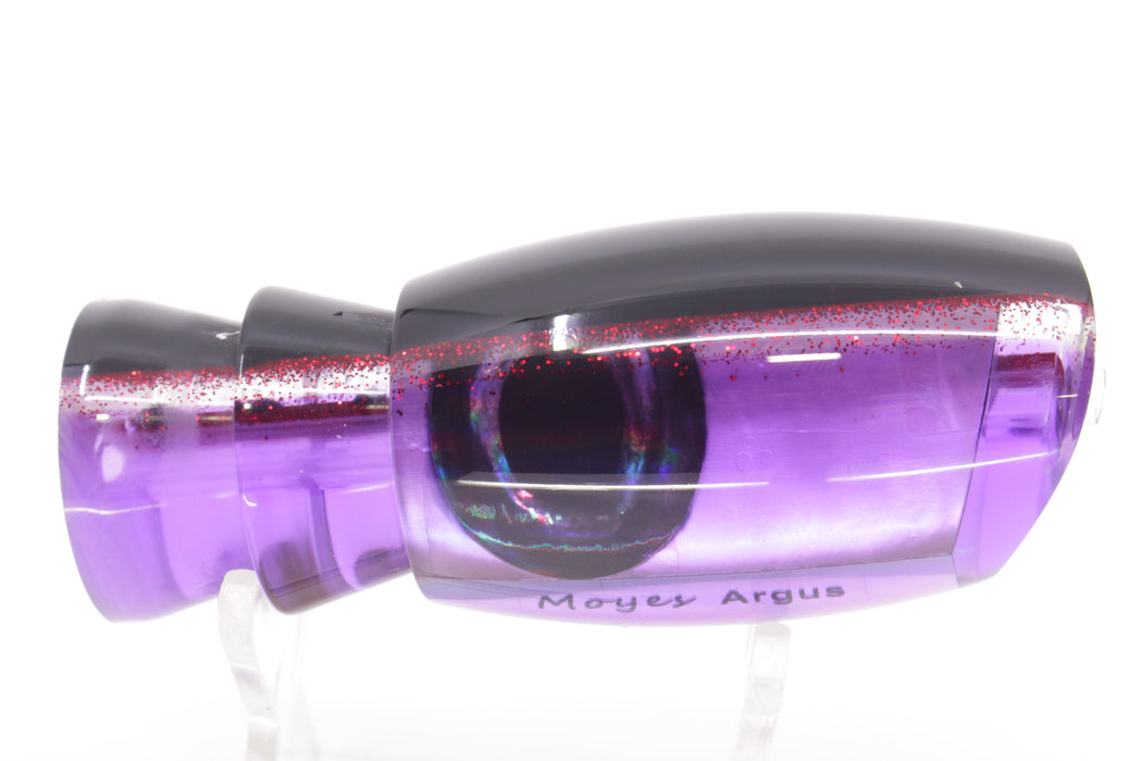 Moyes Lures Purple MOP Black-Red Back Taxi Eyes Medium Argus 12" 3.5oz