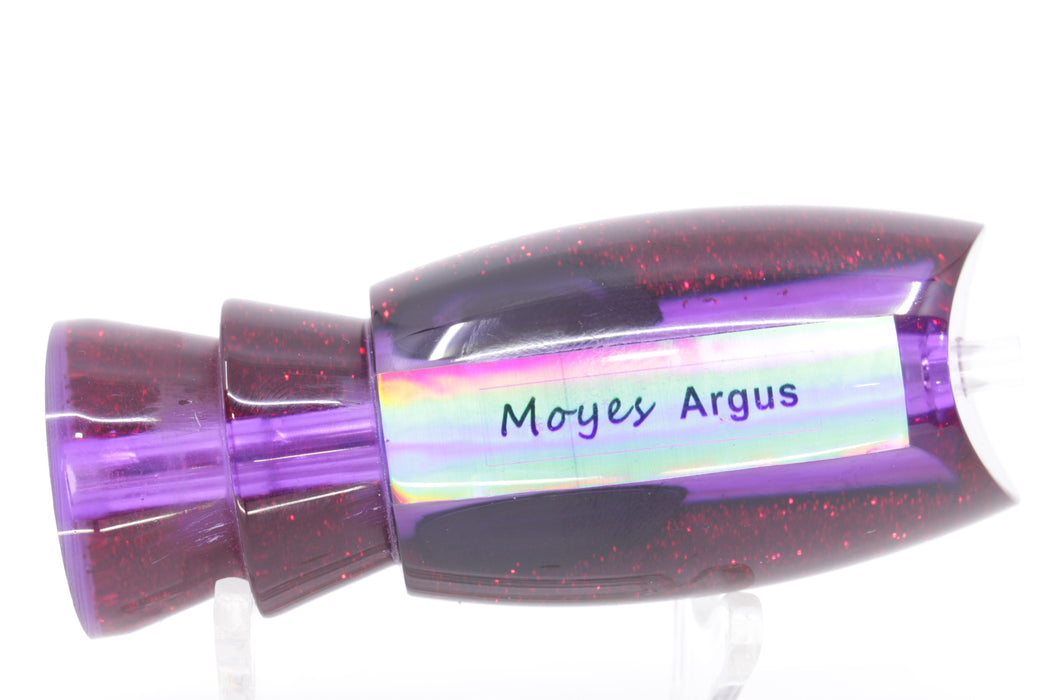 Moyes Lures Purple MOP Black-Red Back Taxi Eyes Medium Argus 12" 3.5oz
