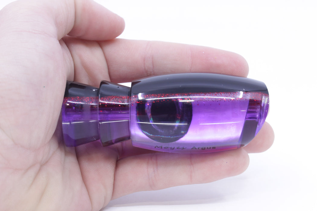 Moyes Lures Purple MOP Black-Red Back Taxi Eyes Medium Argus 12" 3.5oz