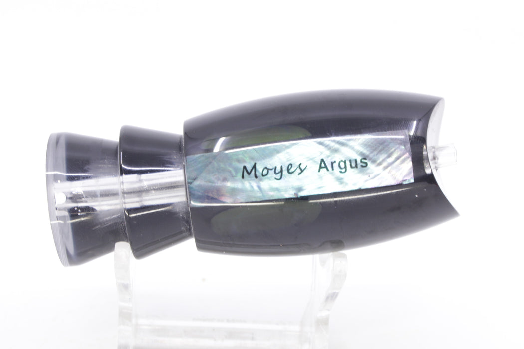 Moyes Lures Black Pearl Black Back Taxi Eyes Medium Argus 12" 3.5oz