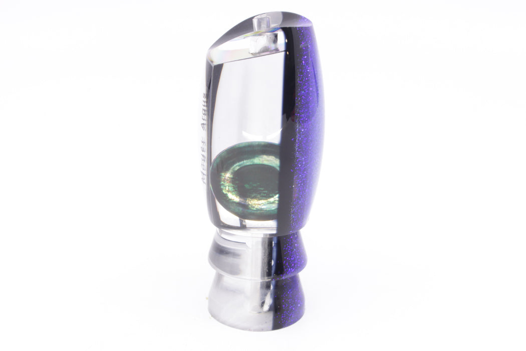 Moyes Lures Mirrored Blue-Black Back Taxi Eyes Medium Argus 12" 3.5oz