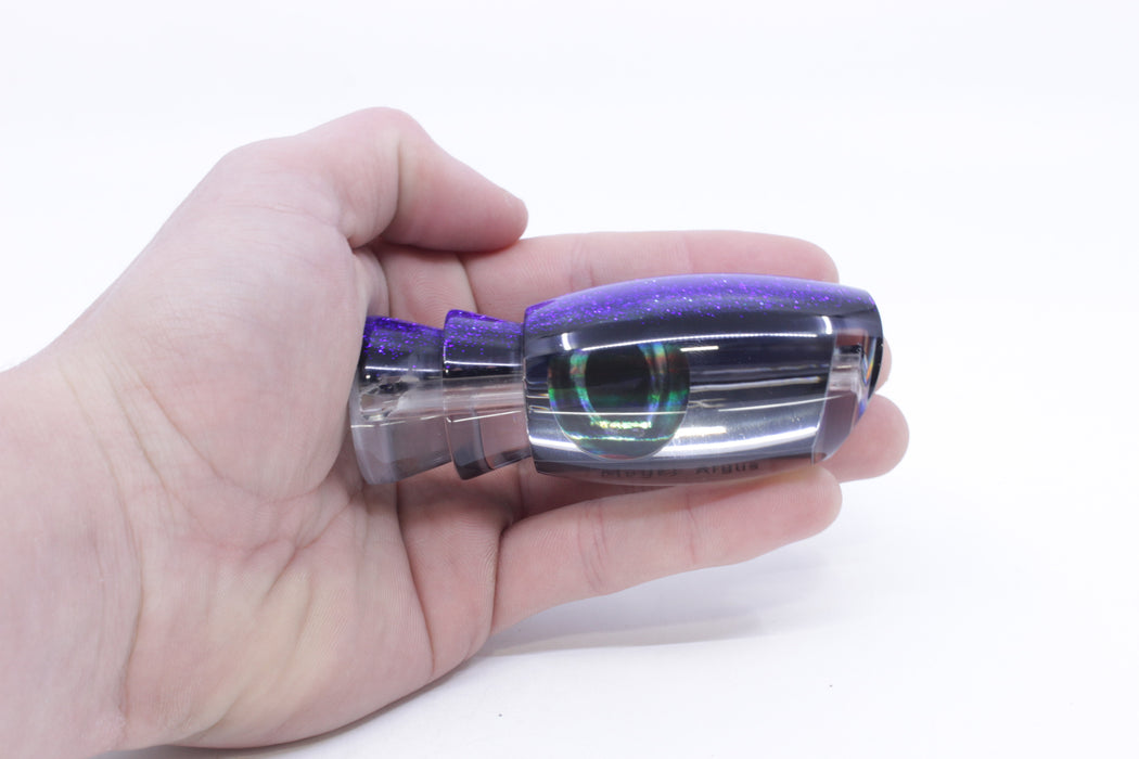 Moyes Lures Mirrored Blue-Black Back Taxi Eyes Medium Argus 12" 3.5oz