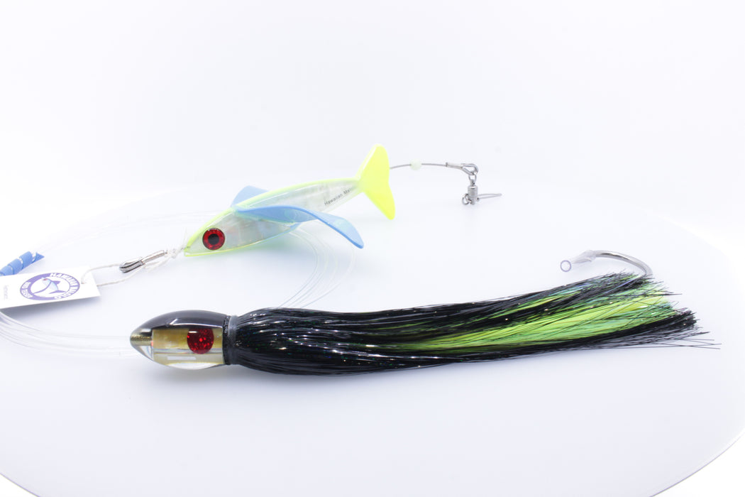 Hawaiian Malolo Bird Feathersword + Marlin Magic Lures Teardrop AP Pre-Rigged Combo