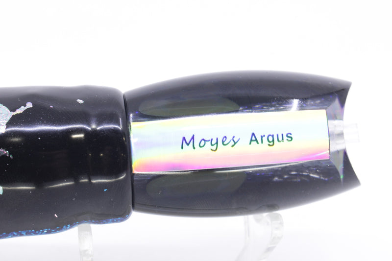Moyes Lures Green-Blue Oil Slick Black Back Medium Argus 12" 6.5oz Skirted Yellowfin