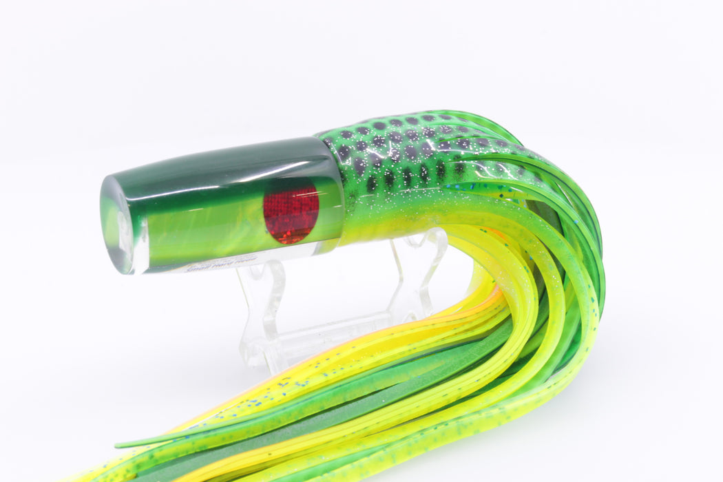 Hawaiian Malolo Bird Teaser Neon Frog + Marlin Magic Small Hard Head 9" Pre-Rigged Combo