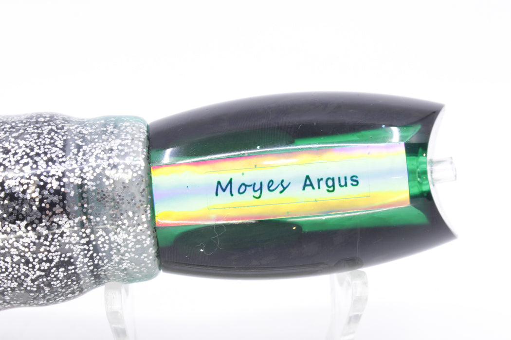 Moyes Lures Green MOP Black Back Medium Argus 12" 6.5oz Skirted Green Aurora