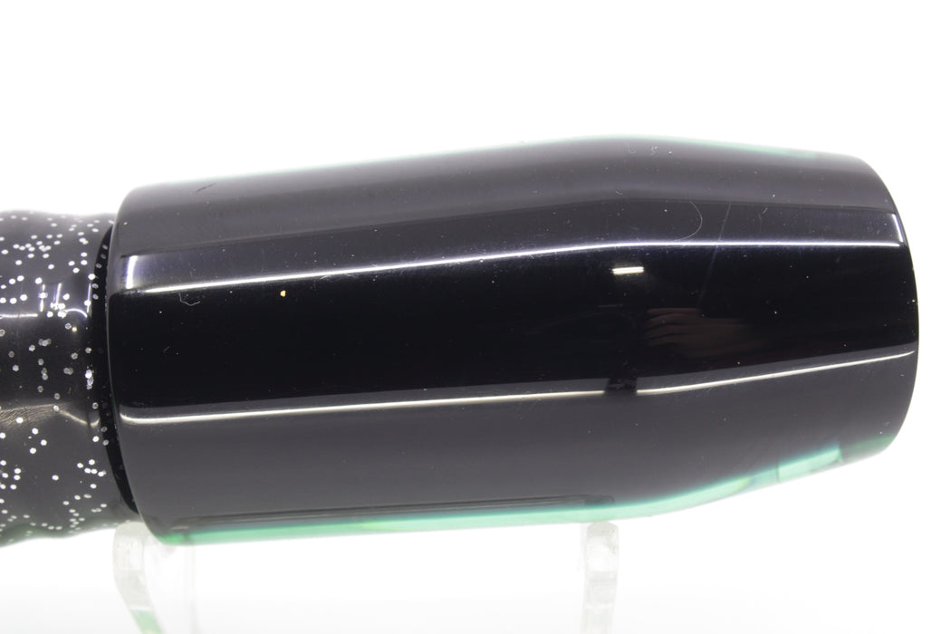 Moyes Lures Green MOP Black Back Taxi Eyes Davey Boy 12" 8oz Skirted Black-Green