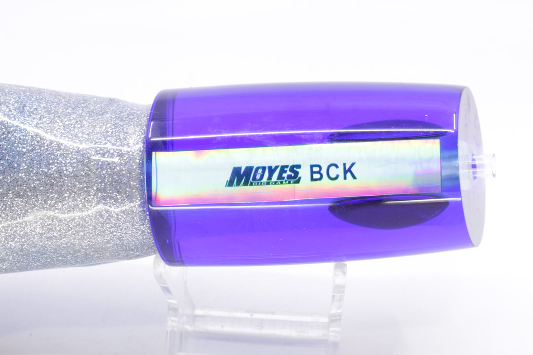 Moyes Lures Ice Blue Rainbow Starburst Blue Back Red Eyes B.C.K. 14" 11oz Skirted