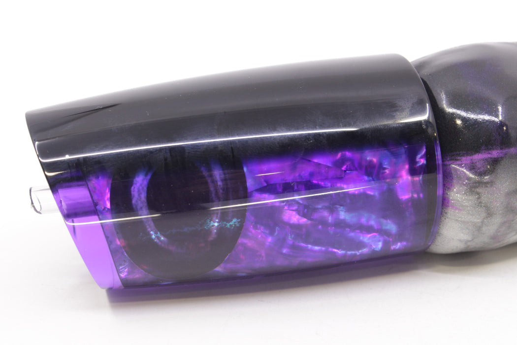 Moyes Lures Purple Awabi Black Back Taxi Eyes B.C.K. 14" 9.2oz Fire Tailz Vinyl Purple Drip