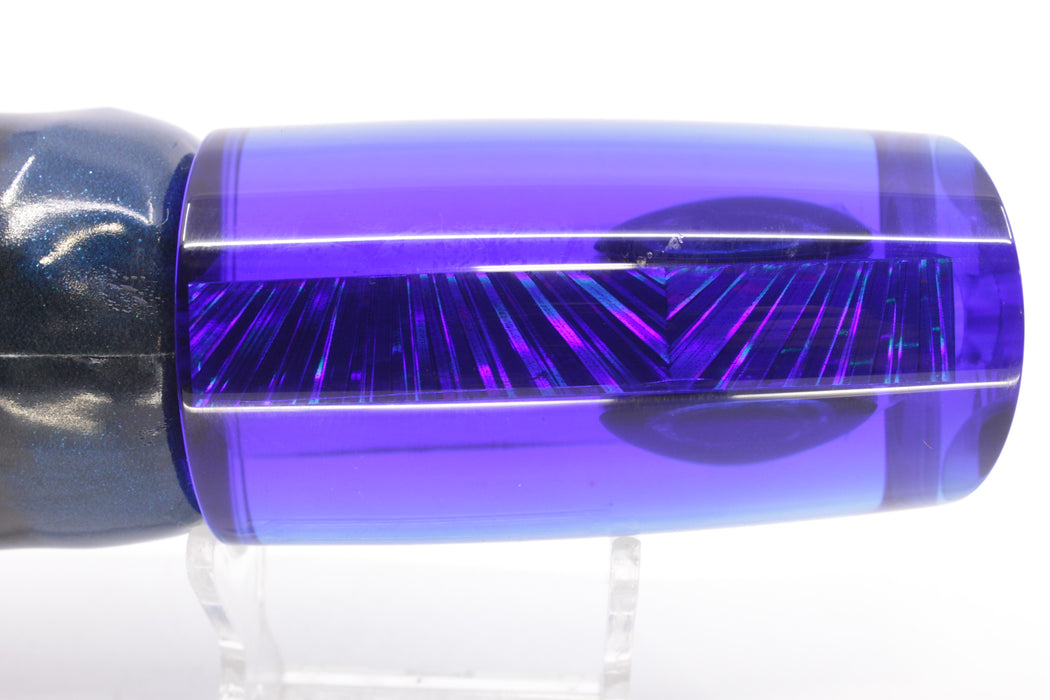 Moyes Lures Ice Blue Rainbow Starburst Blue Back B.C.K. 14" 9.2oz FT Vinyl Blue Tiger