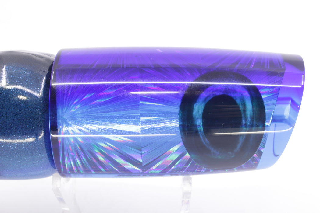 Moyes Lures Ice Blue Rainbow Starburst Blue Back B.C.K. 14" 9.2oz FT Vinyl Blue Tiger