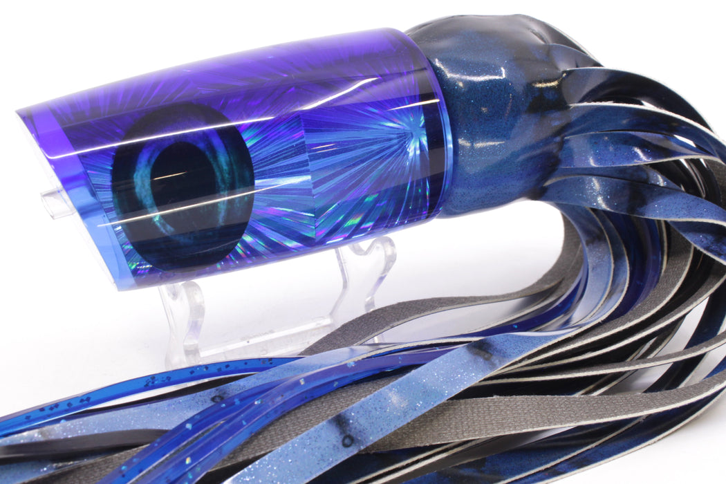 Moyes Lures Ice Blue Rainbow Starburst Blue Back B.C.K. 14" 9.2oz FT Vinyl Blue Tiger