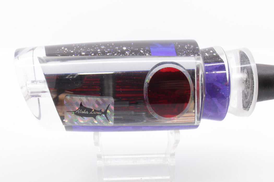 Aloha Lures Clear Mirrored Purple Rainbow Red Eyes Smash Bait 14" 9.5oz