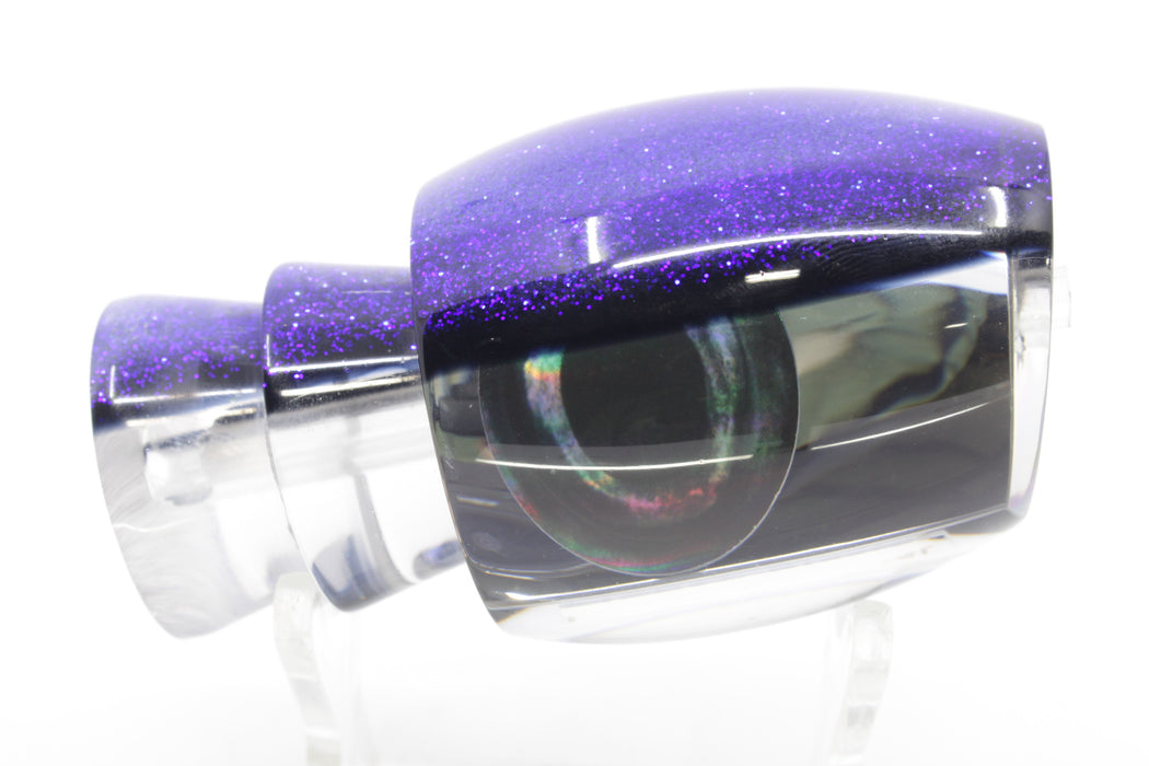 Moyes Lures Mirrored Blue-Black Back Taxi Eyes Blaster 12" 4oz