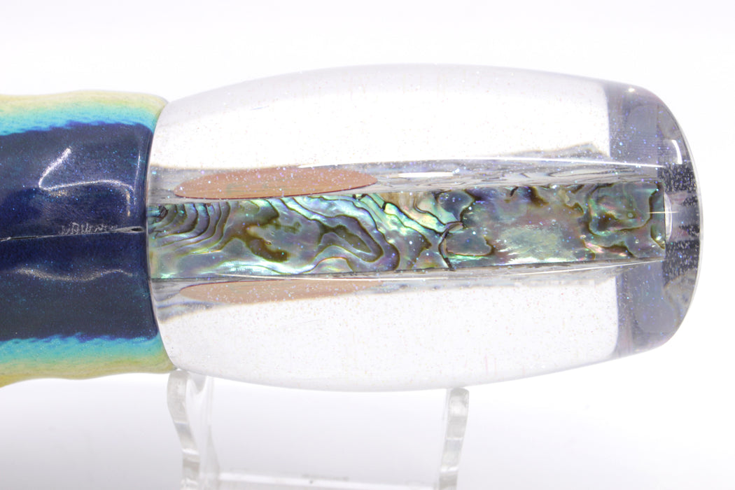 Bonze Lures Paua Shell Red Eyes TKO 14" 11.8oz Fire Tailz Vinyl Yellowfin