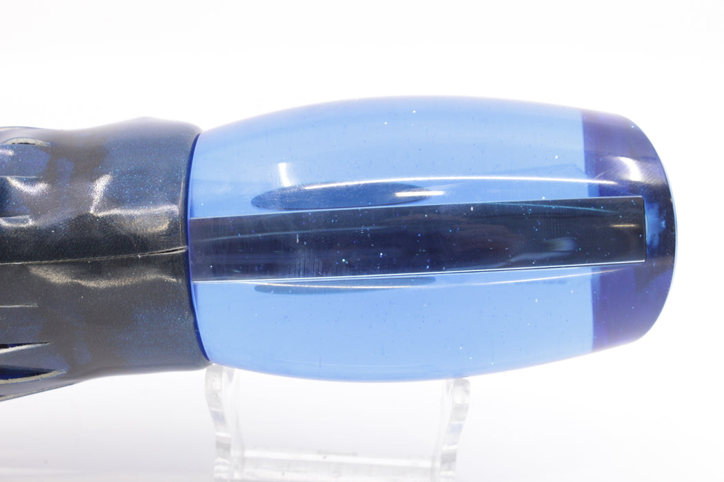 Bonze Lures Blue Mirrored TKO 14" 11.8oz Fire Tailz Vinyl Blue Tiger