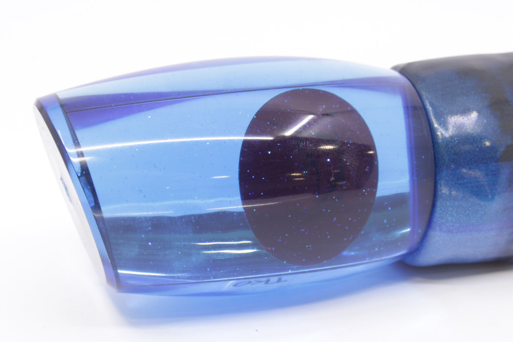 Bonze Lures Blue Mirrored TKO 14" 11.8oz Fire Tailz Vinyl Blue Tiger