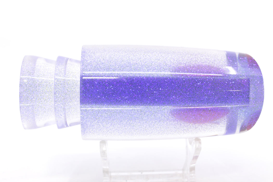 Moyes Lures Clear Mirrored Blue Glitter Back Red Eyes B.C.K. 14" 7oz