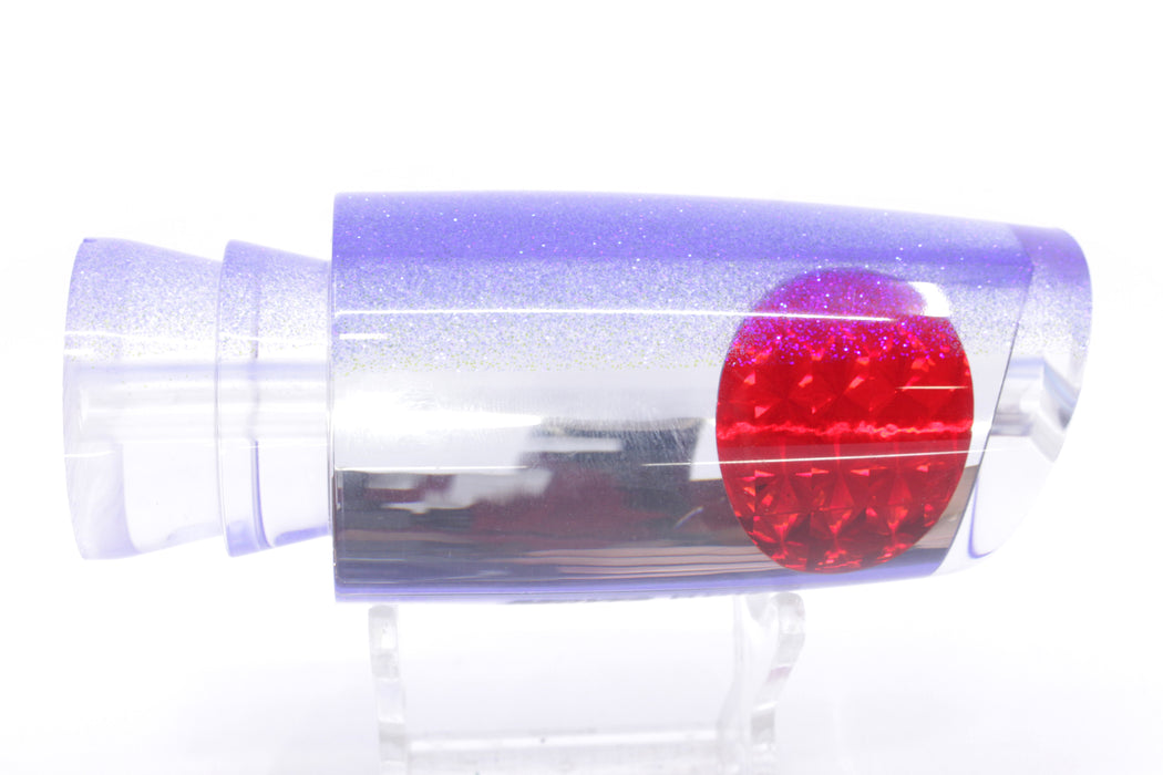 Moyes Lures Clear Mirrored Blue Glitter Back Red Eyes B.C.K. 14" 7oz