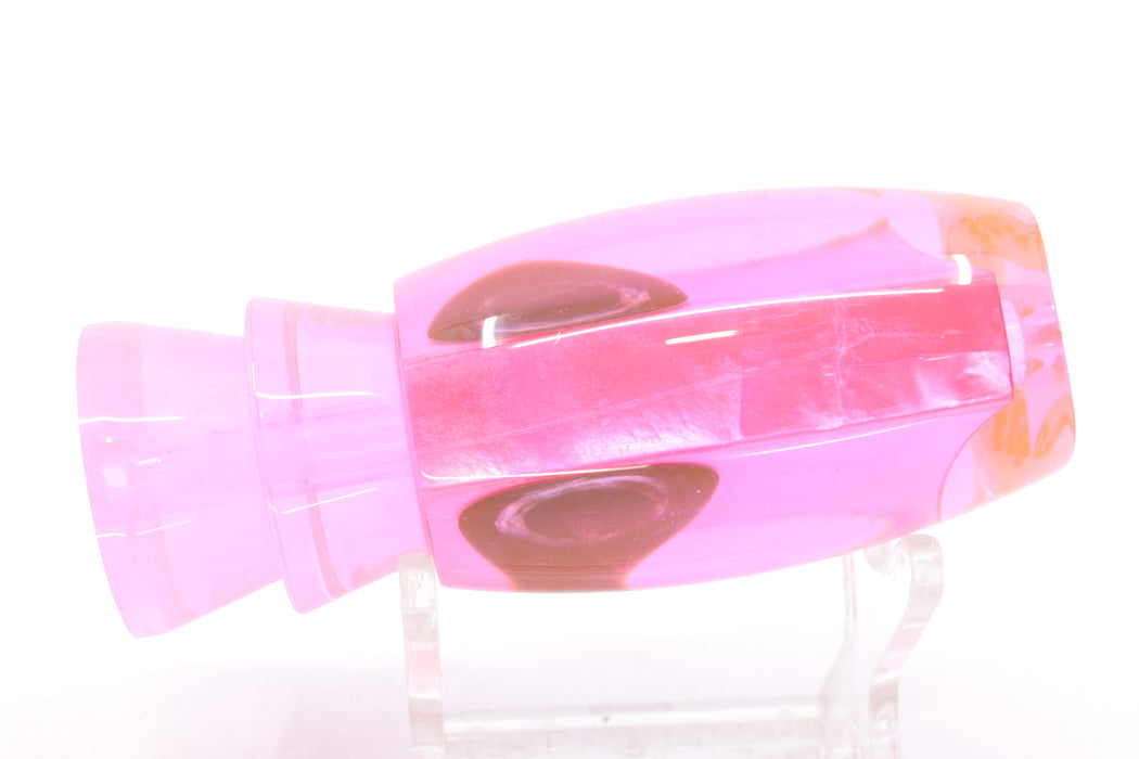 Moyes Lures Fluorescent Pink MOP Taxi Eyes Medium Argus 12" 3.5oz