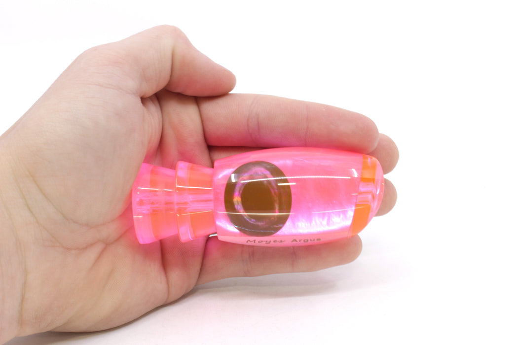 Moyes Lures Fluorescent Pink MOP Taxi Eyes Medium Argus 12" 3.5oz