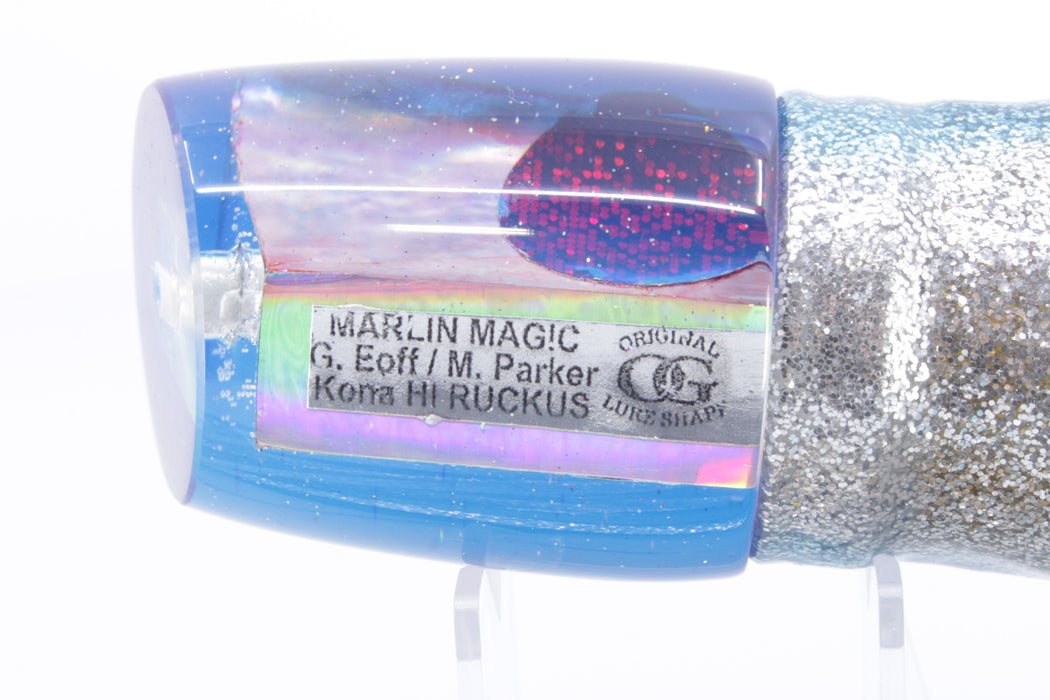 Marlin Magic Pink Awabi Blue Back Ruckus 12" 11oz Skirted Blue-Silver/Green-Gold