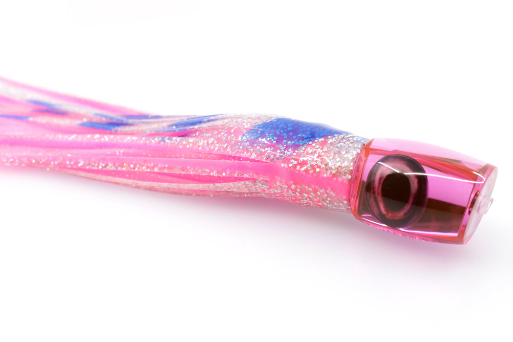 Moyes Lures Pink Mirrored Small J-Boy 9" 5oz Skirted Blue-Holo-Pink