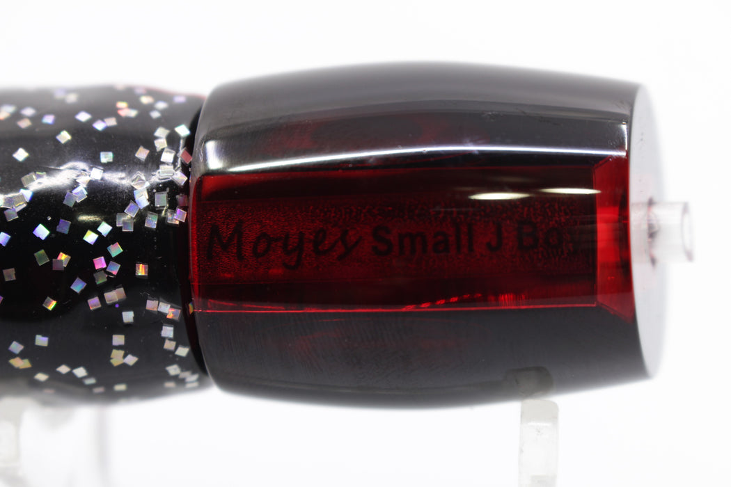 Moyes Lures Red Mirrored Black Back Small J-Boy 9" 5oz Skirted Black-Red