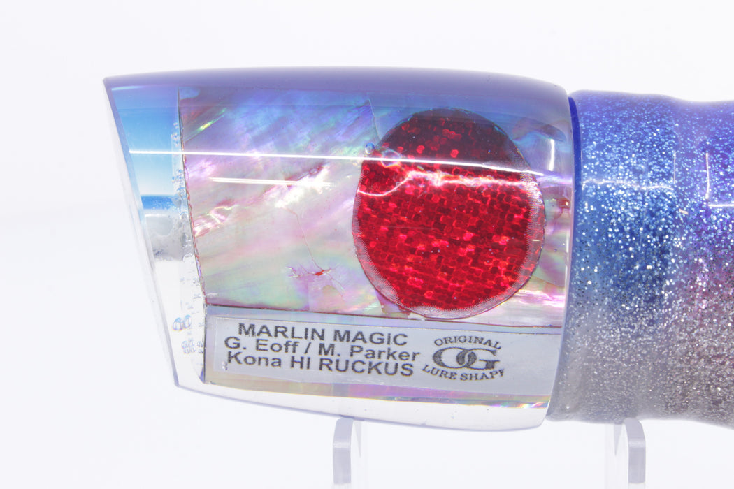 Marlin Magic Pink Awabi Blue Back Ruckus 12" 11oz Skirted Blue-Silver/Pink-Silver