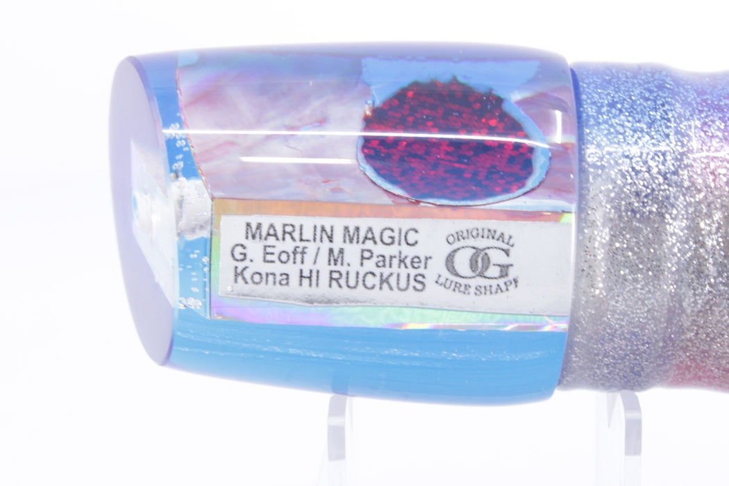 Marlin Magic Pink Awabi Blue Back Ruckus 12" 11oz Skirted Blue-Silver/Pink-Silver