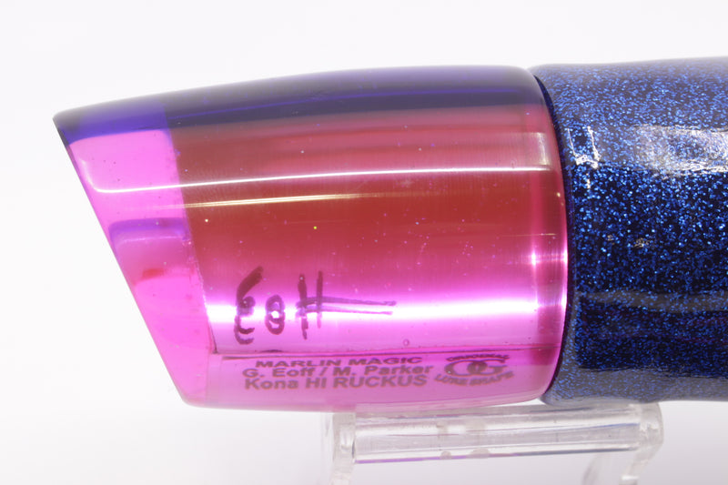 Marlin Magic Pink Mirrored Blue Back No Eyes Ruckus 12" 9oz Vinyl Dark Blue