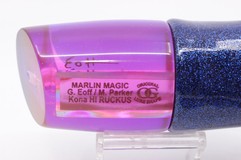 Marlin Magic Pink Mirrored Blue Back No Eyes Ruckus 12" 9oz Vinyl Dark Blue