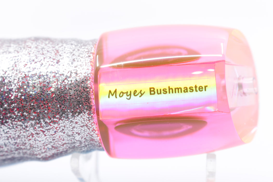 Moyes Lures Pink MOP Bushmaster 12" 10oz Skirted Blue-Silver-Pink